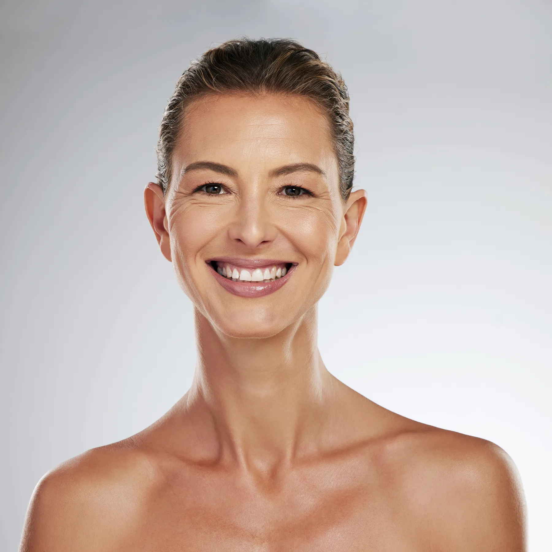 A beautiful woman portrait with radiant smile